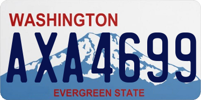 WA license plate AXA4699