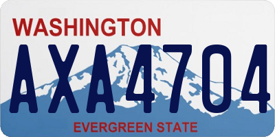 WA license plate AXA4704