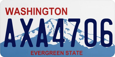 WA license plate AXA4706