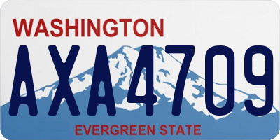 WA license plate AXA4709