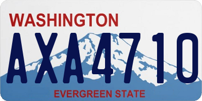 WA license plate AXA4710