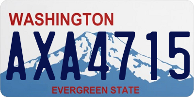 WA license plate AXA4715