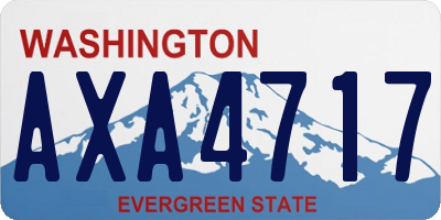 WA license plate AXA4717