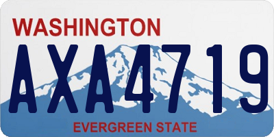 WA license plate AXA4719