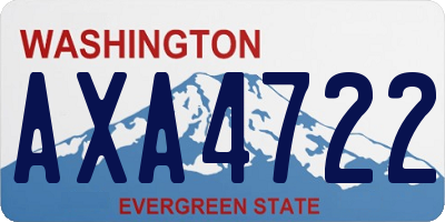 WA license plate AXA4722