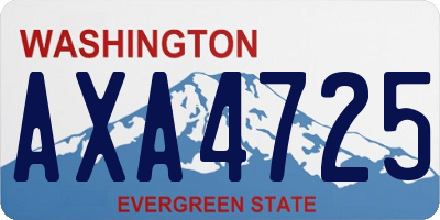 WA license plate AXA4725
