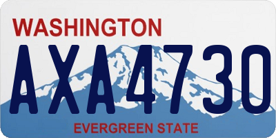 WA license plate AXA4730