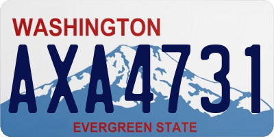 WA license plate AXA4731