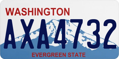 WA license plate AXA4732