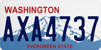 WA license plate AXA4737