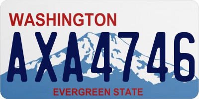 WA license plate AXA4746