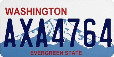 WA license plate AXA4764