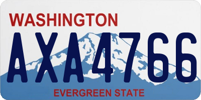 WA license plate AXA4766