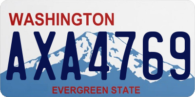 WA license plate AXA4769