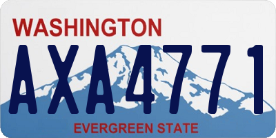 WA license plate AXA4771