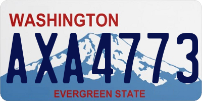 WA license plate AXA4773