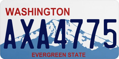WA license plate AXA4775