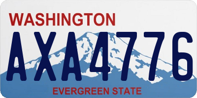 WA license plate AXA4776