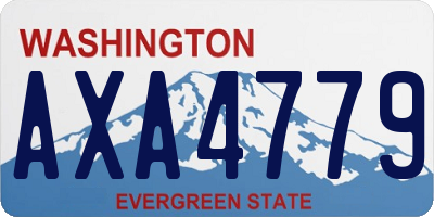 WA license plate AXA4779
