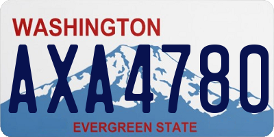 WA license plate AXA4780