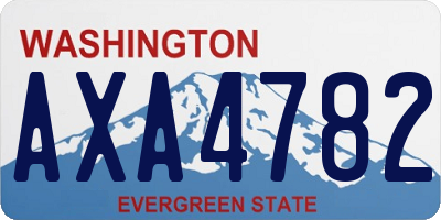 WA license plate AXA4782