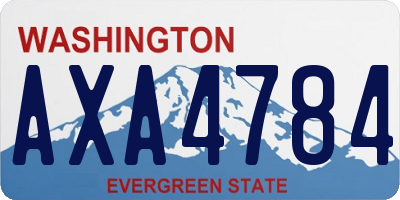 WA license plate AXA4784