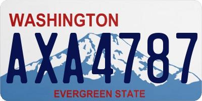 WA license plate AXA4787