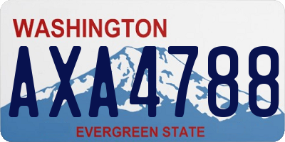 WA license plate AXA4788