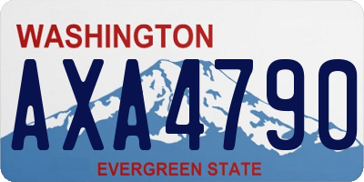 WA license plate AXA4790