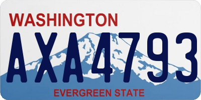 WA license plate AXA4793