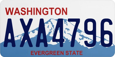 WA license plate AXA4796