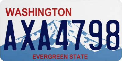 WA license plate AXA4798