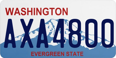 WA license plate AXA4800