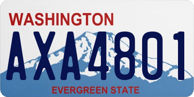 WA license plate AXA4801