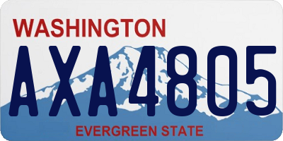 WA license plate AXA4805