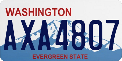 WA license plate AXA4807
