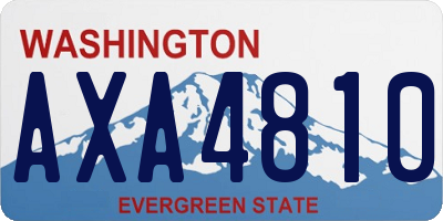 WA license plate AXA4810