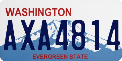 WA license plate AXA4814