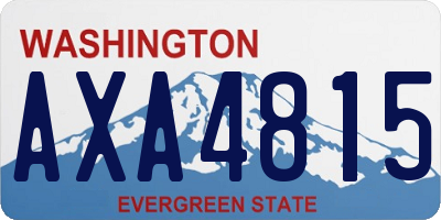 WA license plate AXA4815