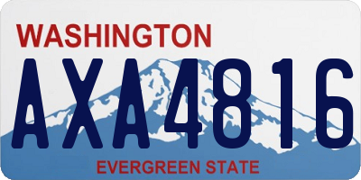 WA license plate AXA4816
