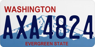 WA license plate AXA4824