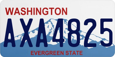 WA license plate AXA4825