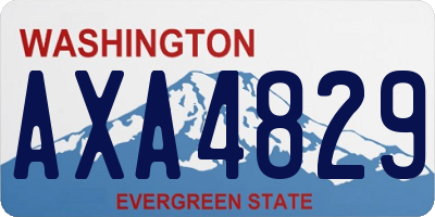 WA license plate AXA4829