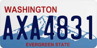 WA license plate AXA4831