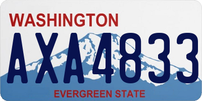 WA license plate AXA4833