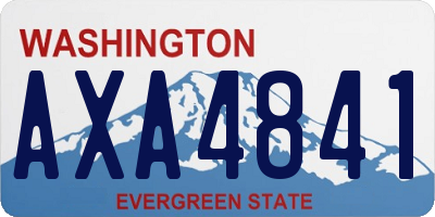 WA license plate AXA4841