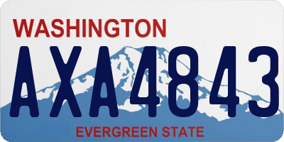 WA license plate AXA4843