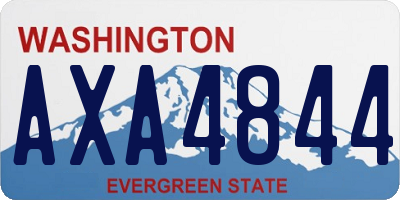 WA license plate AXA4844