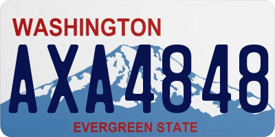 WA license plate AXA4848
