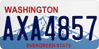 WA license plate AXA4857